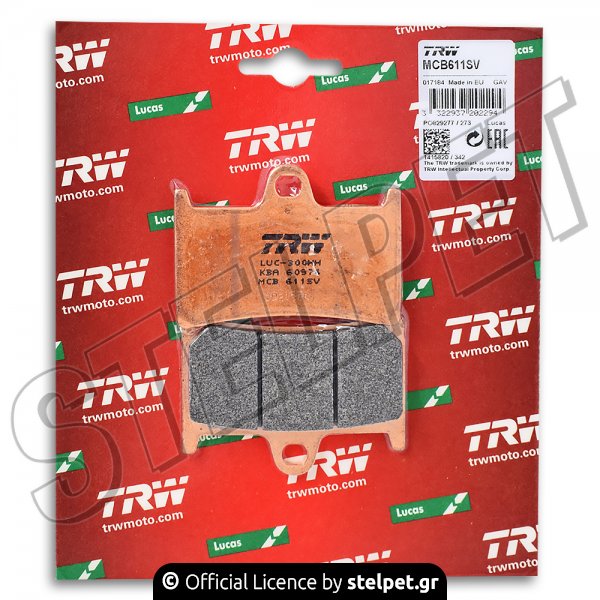 Τακάκια μοτό Yamaha FA 252 (MCB611SV) Lucas TRW